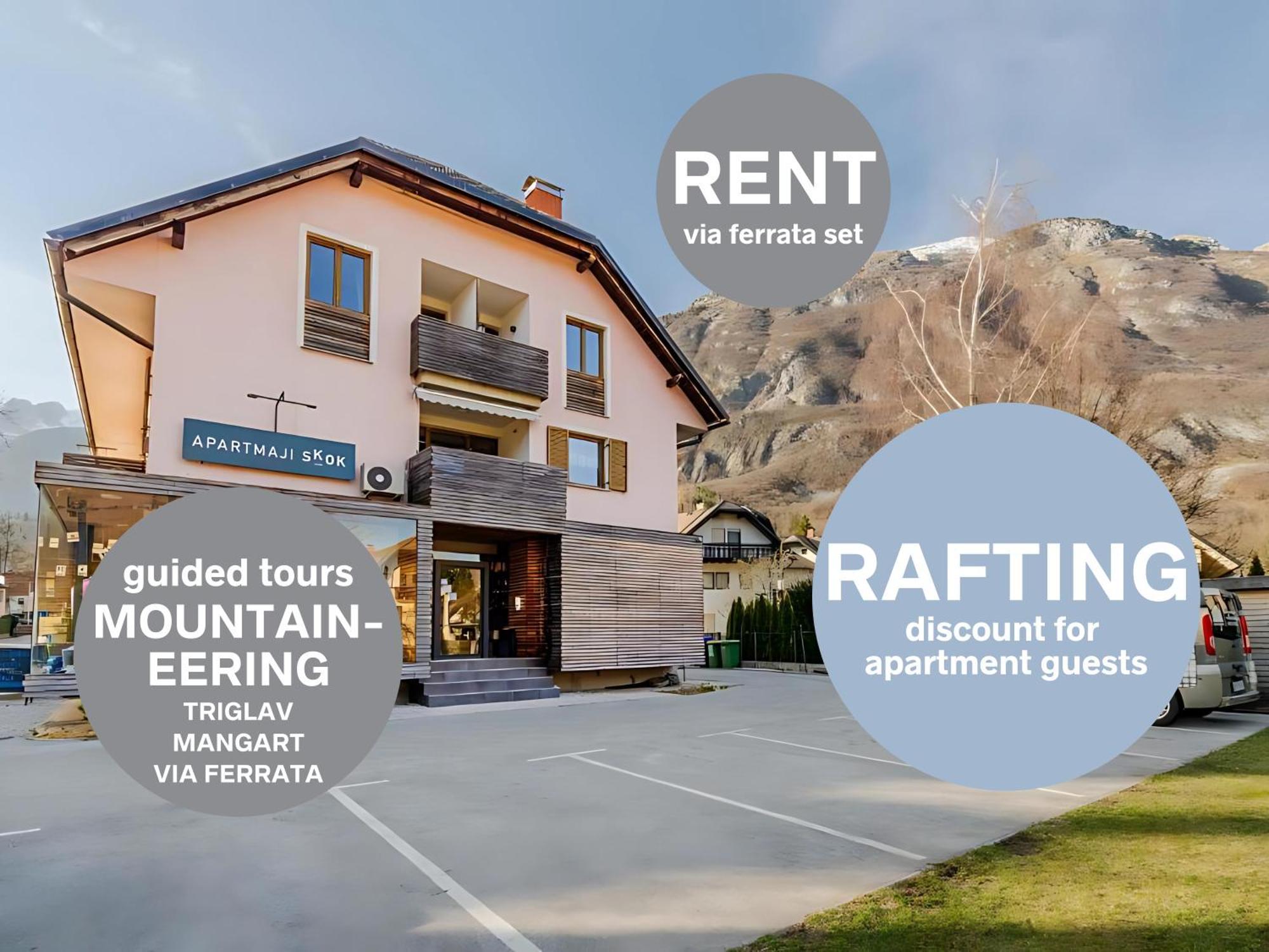 Apartments Skok With Rafting And Free Parking Bovec Exterior foto